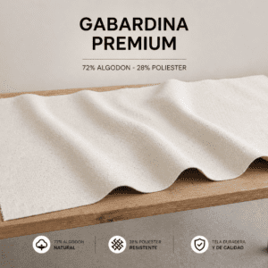 gabardina en crudo premium (x metro)